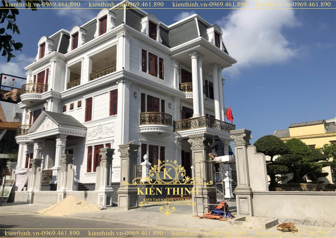 Thiết kế và thi công biệt thự đẹp theo phong cách tân cổ điển tại Quảng Trị