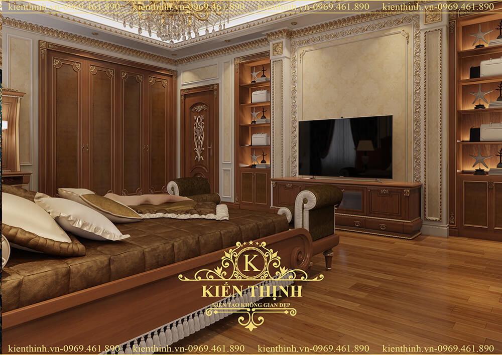 Thiết kế nội thất phòng ngủ của ngôi biệt thự đẹp phong cách Tân Cổ Điển tại Đồng Nai  4