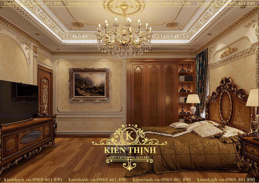 Thiết kế nội thất phòng ngủ của ngôi biệt thự đẹp phong cách Tân Cổ Điển tại Đồng Nai  6