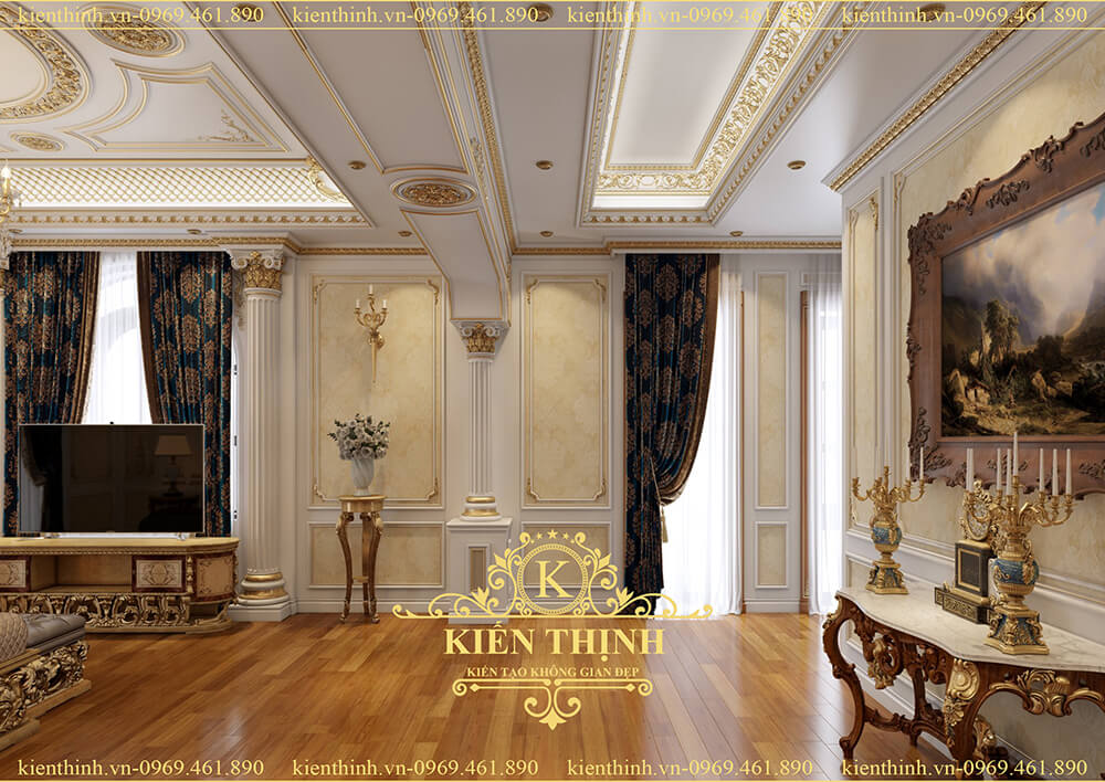 Thiết kế nội thất phòng thay đồ của ngôi biệt thự đẹp phong cách Tân Cổ Điển tại Đồng Nai  9