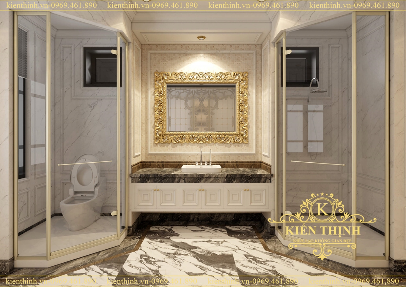  Thiết kế nội thất phòng tắm phong cách tân cổ điển  luxury bathroom interior