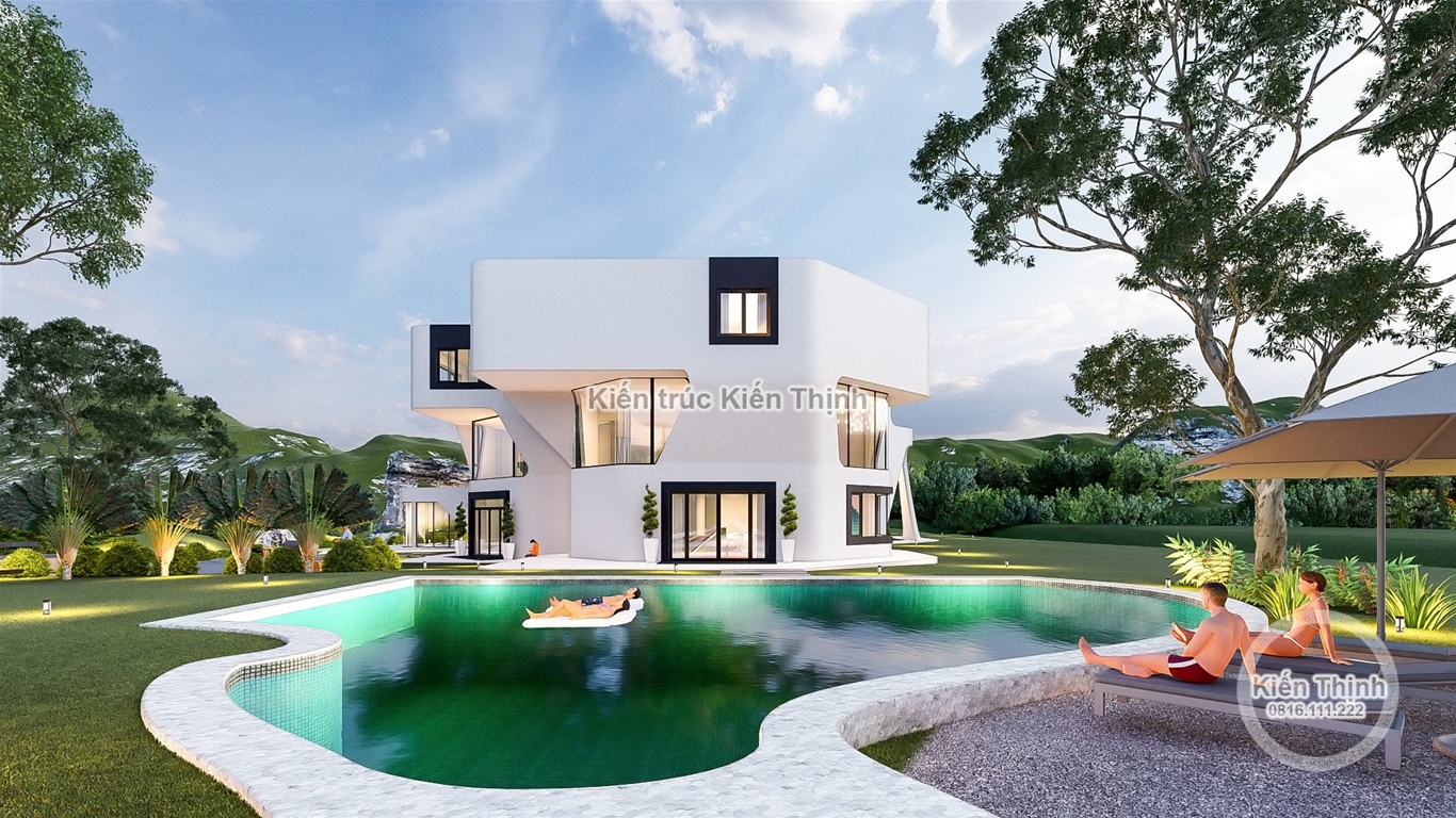 Mẫu Thiết Kế Villa 3 Tầng Hiện Đại Tại Sơn La - BT2153