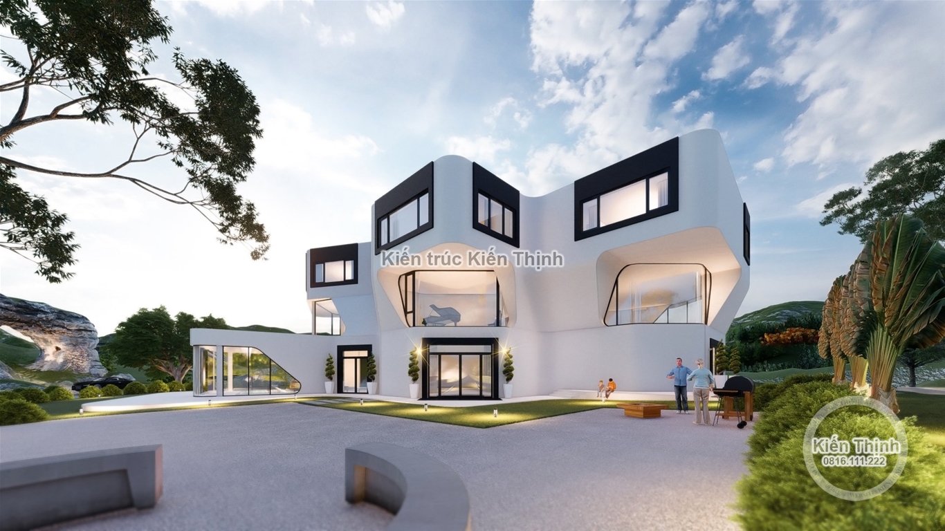 Mẫu Thiết Kế Villa 3 Tầng Hiện Đại Tại Sơn La - BT2153