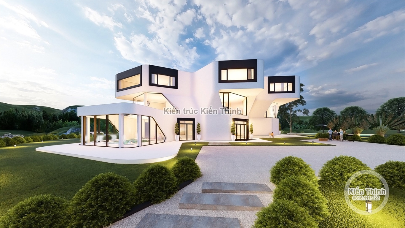 Mẫu Thiết Kế Villa 3 Tầng Hiện Đại Tại Sơn La - BT2153