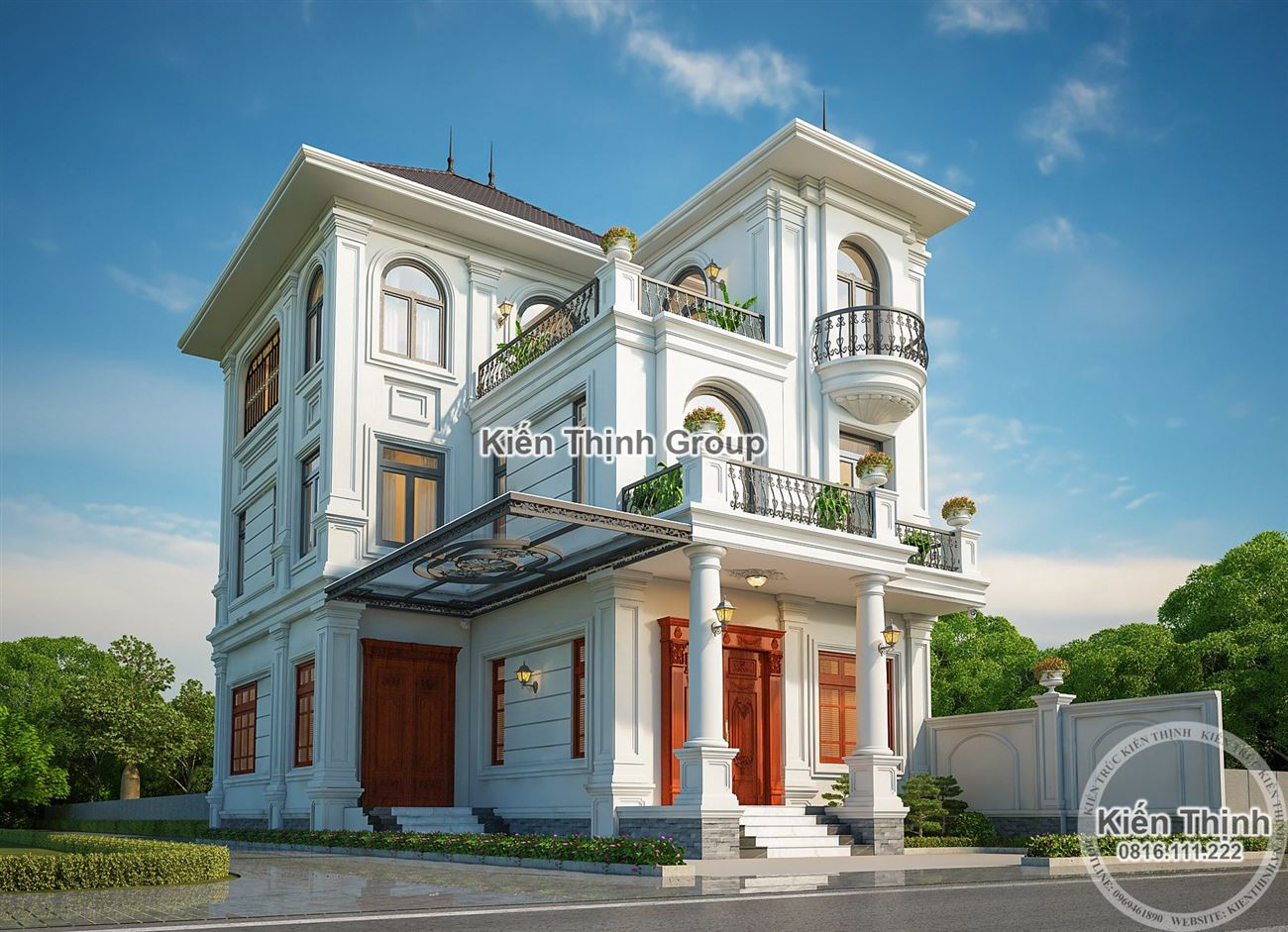 Cây xanh được bố trí khắp hầu hết các tầng đem lại không khí trong lành cho gia chủ