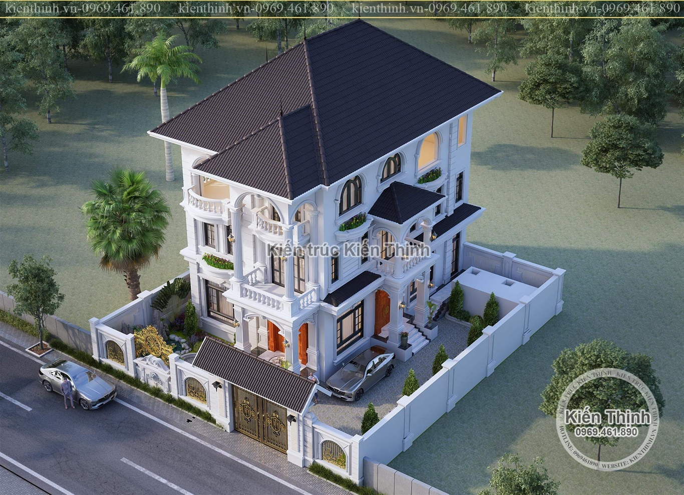 Ngoại thất được chú trọng lựa chọn những chi tiết tỉ mỉ, tinh tế