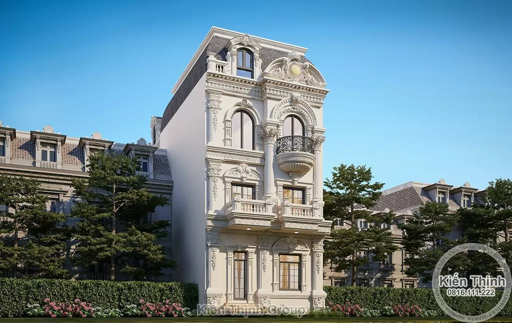 Ngoại thất biệt thự cổ điển bề thế