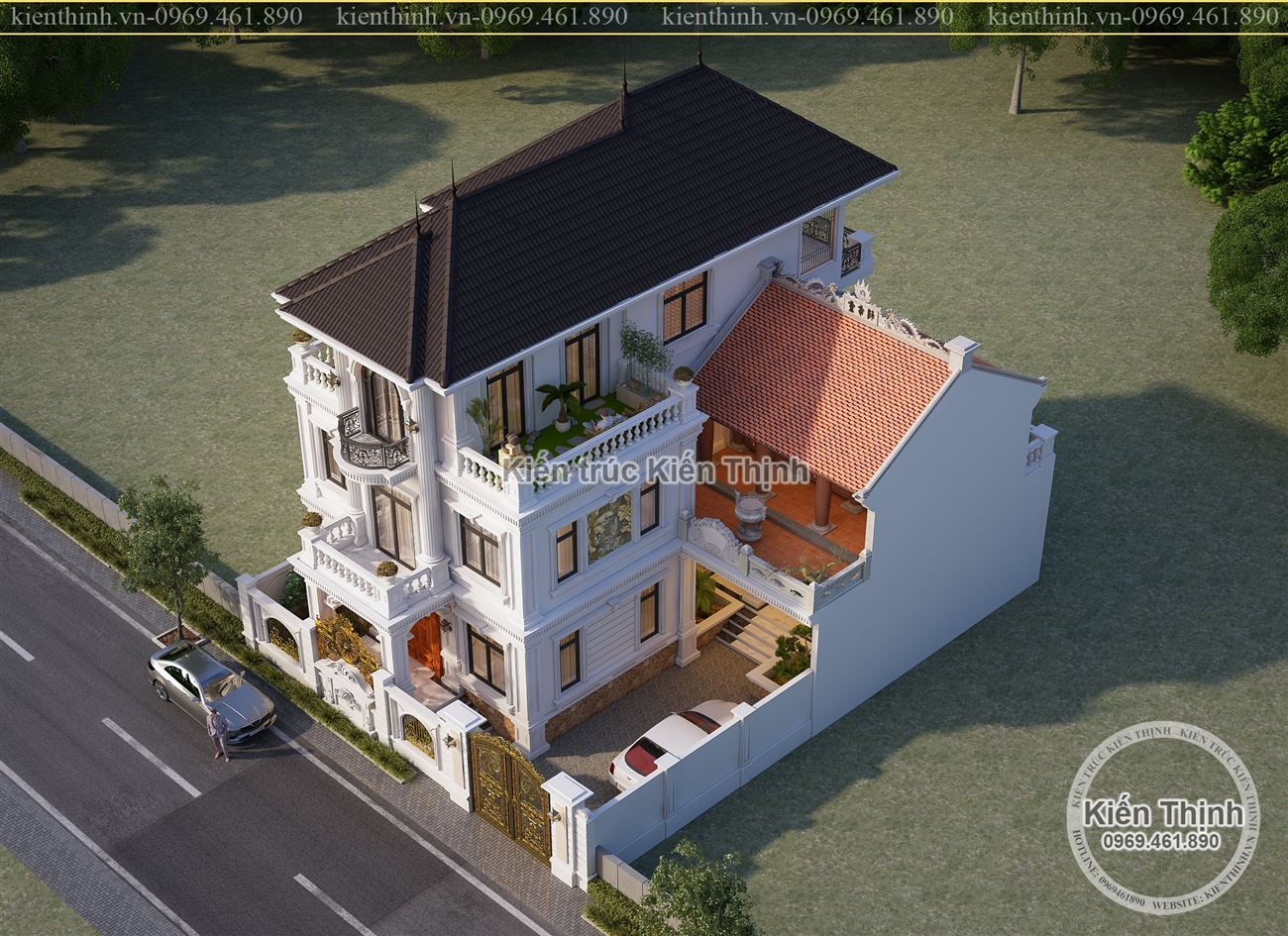 Sự kết hơp hài hòa giữa phong cách kiến trúc Pháp và nét cổ điển trong văn hóa Việt Nam