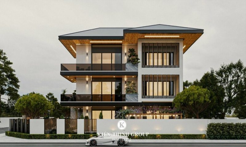 Biệt thự tân cổ điển mái Nhật 3 tầng tại Đồng Nai