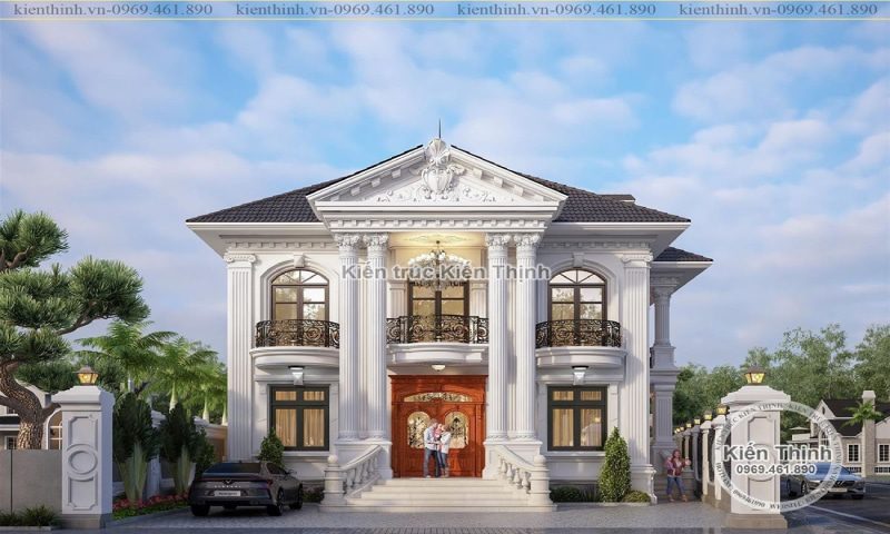 Biệt thự 2 tầng tân cổ điển mái Nhật tại Đồng Nai