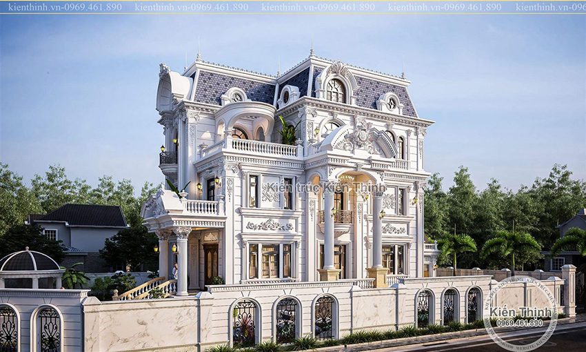 Hướng biệt thự đóng vai trò quan trọng khi xây dựng biệt thự cổ điển Pháp