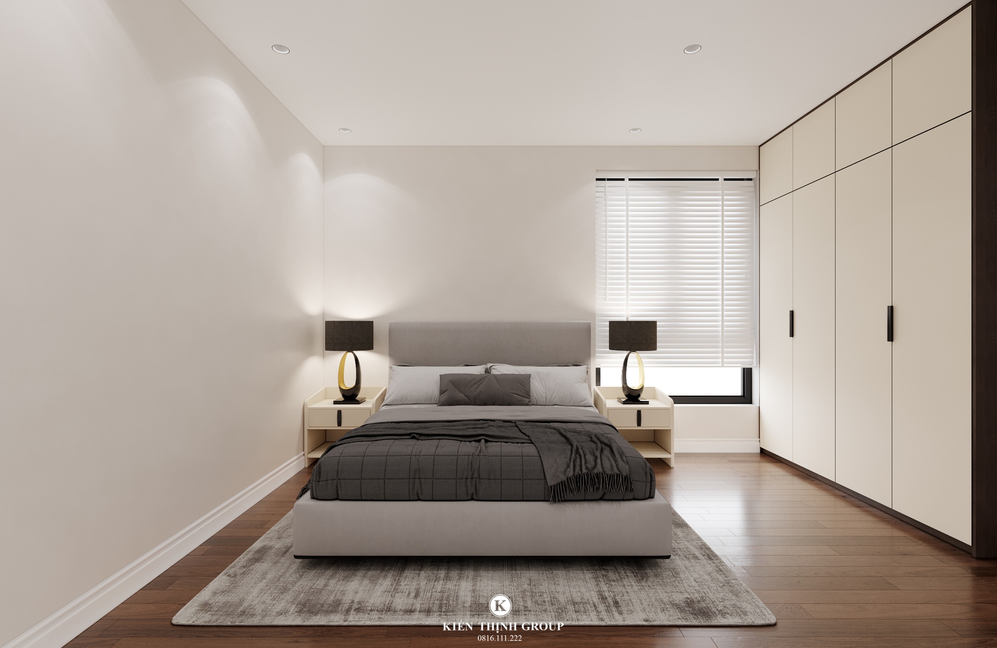 Thiết kế nội thất hiện đại không gian phòng ngủ thường