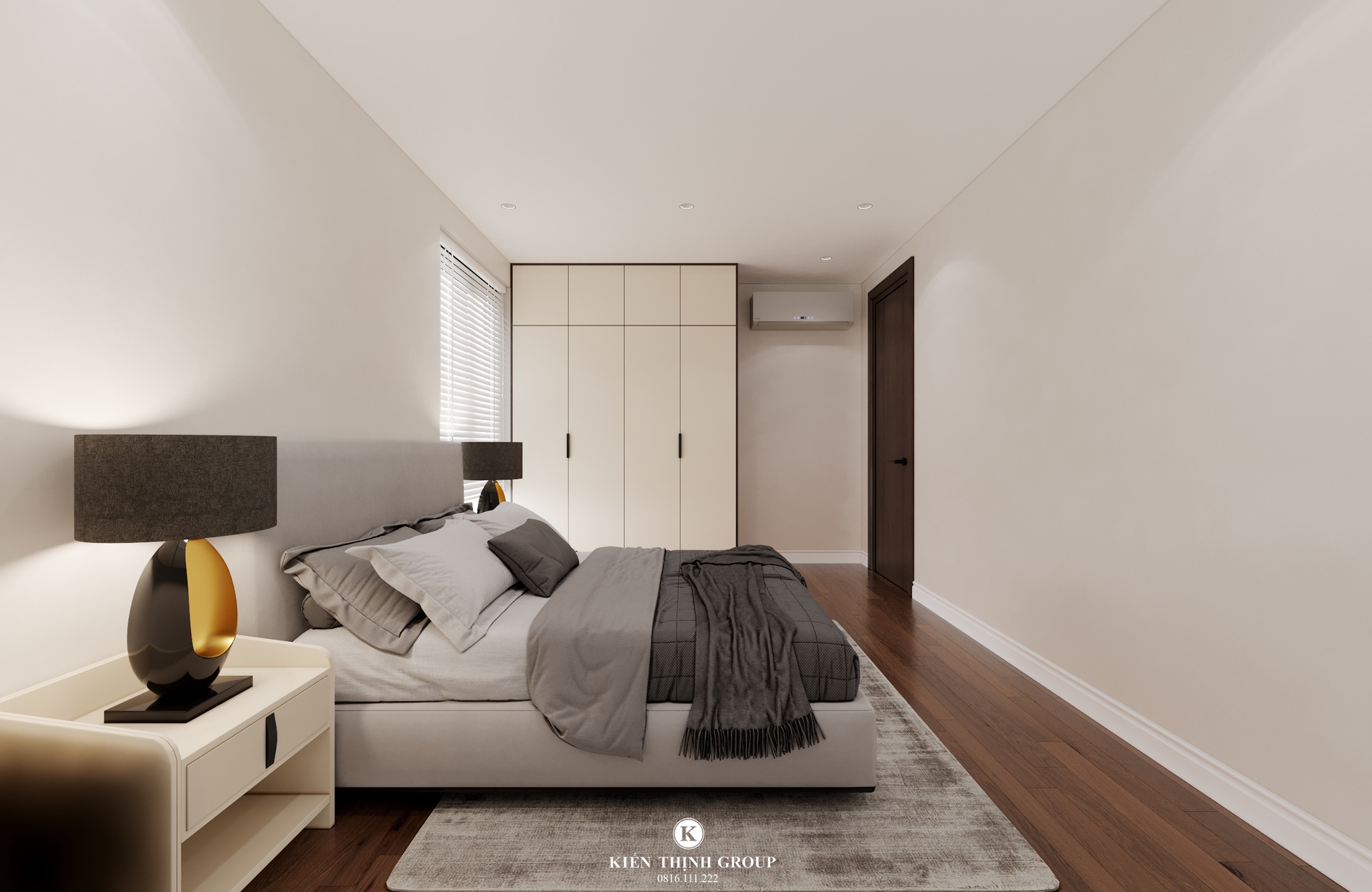 Thiết kế nội thất hiện đại không gian phòng ngủ thường