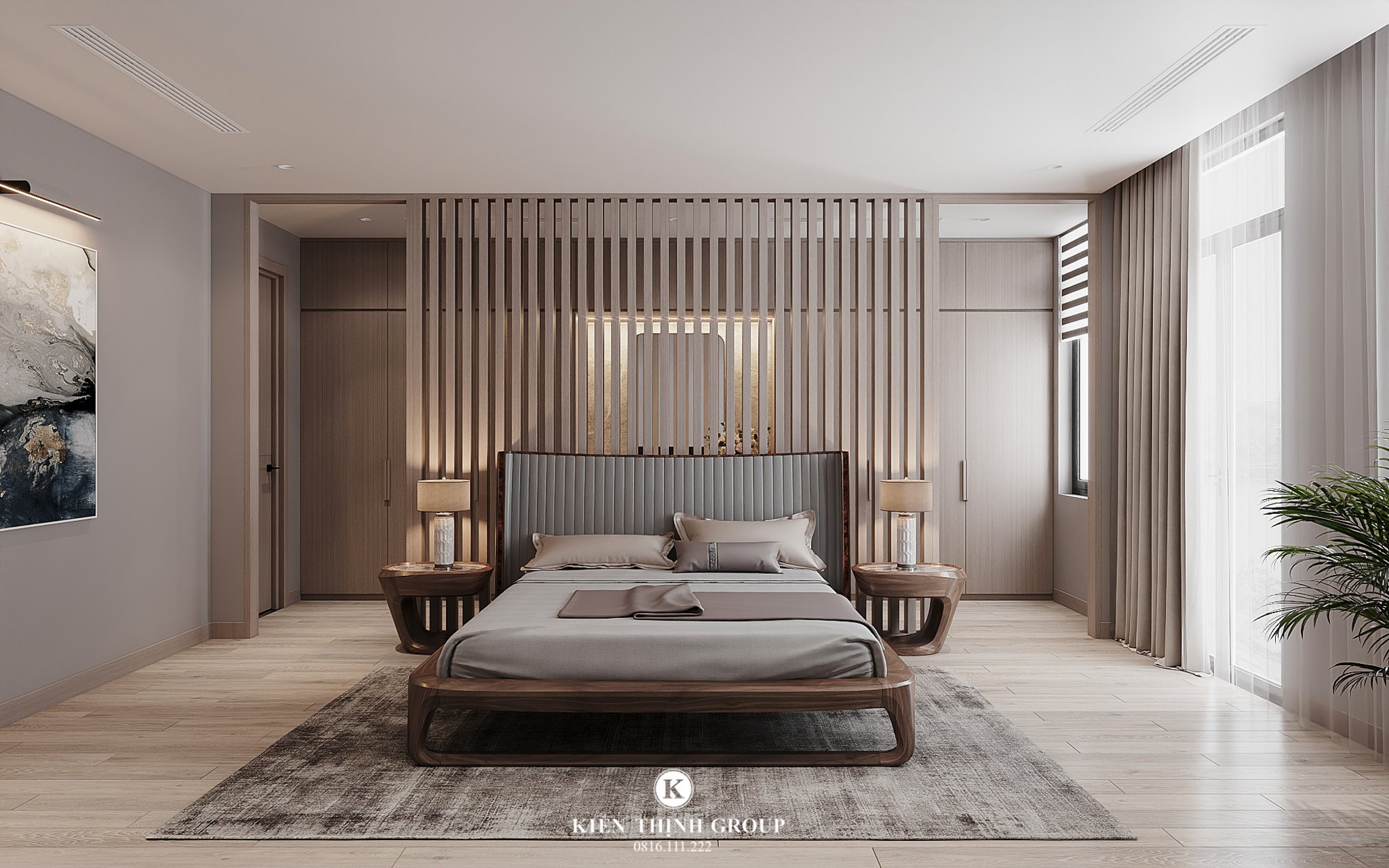 Thiết kế nội thất hiện đại phòng ngủ 01
