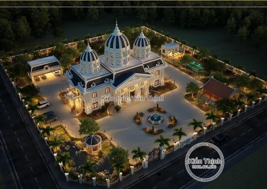 Không gian sân vườn rộng rãi tạo nên không gian sống trong lành, khoáng đạt