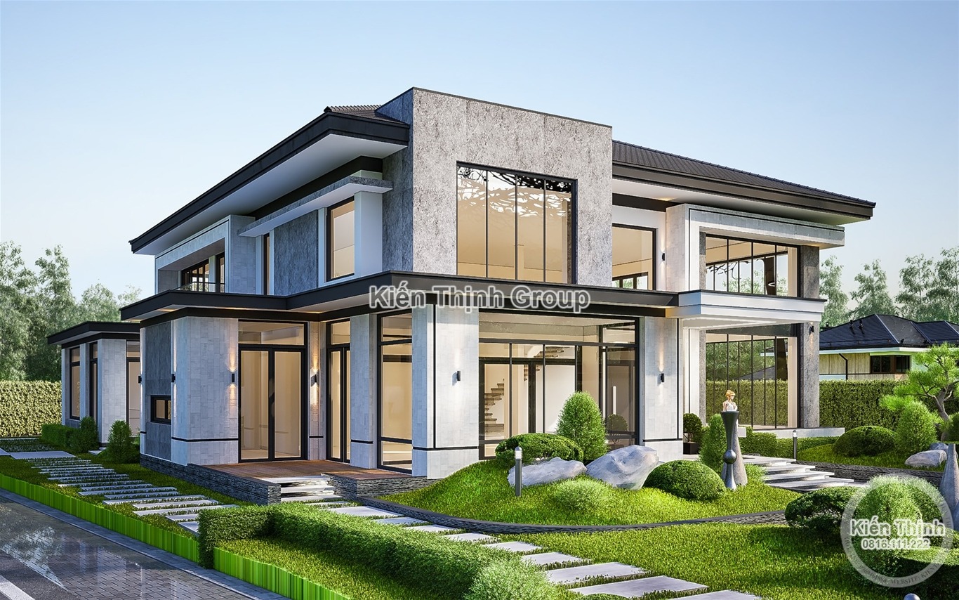 Mẫu sân vườn mang vẻ đẹp thơ mộng, thoáng đãng, gần gũi với thiên nhiên
