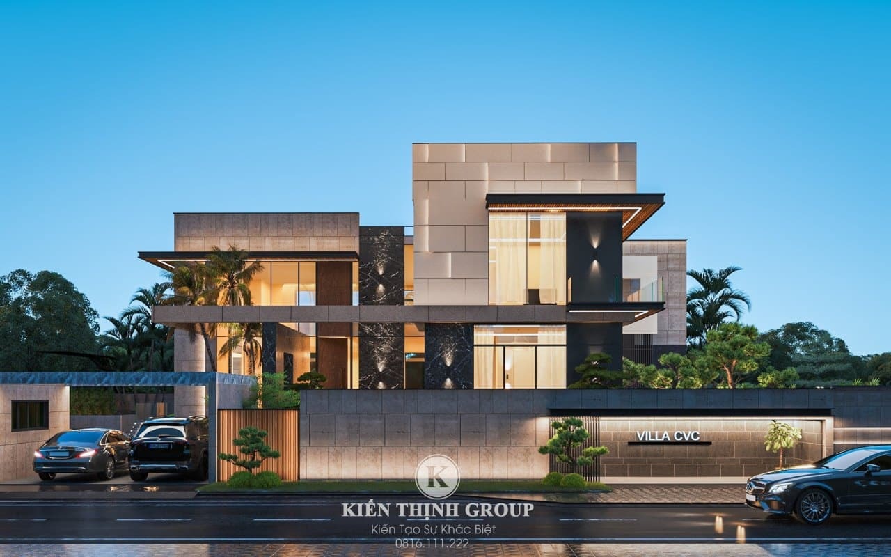 Sử dụng hình khối làm điểm nhấn, tạo sự vững chãi nhưng không kém phần hiện đại, dịu dàng