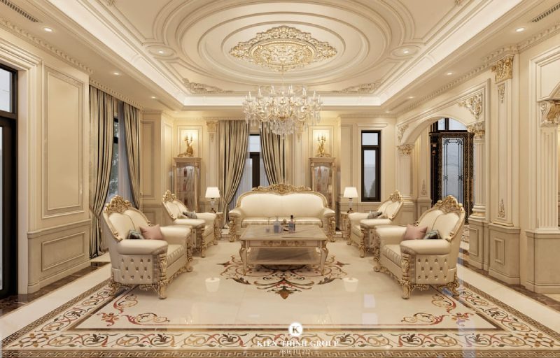 Ưu tiên lựa chọn tone màu sang trọng, quý tộc để trang trí cho tổng thể ngôi nhà