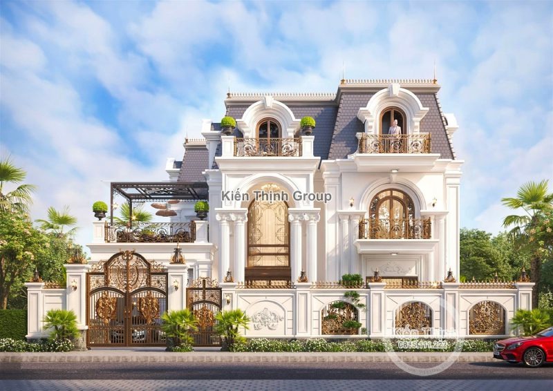 Sử dụng chất liệu bền bỉ, cao cấp tôn lên nét sang trọng, đắt giá của ngôi biệt thự