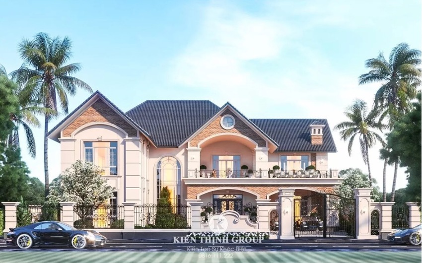 Mọi yếu tố trong tổng thể biệt thự được gói gọn trong hai chữ “vừa đủ”, tất cả đều tinh tế, hài hòa từ các đường nét, màu sắc và hoa văn.