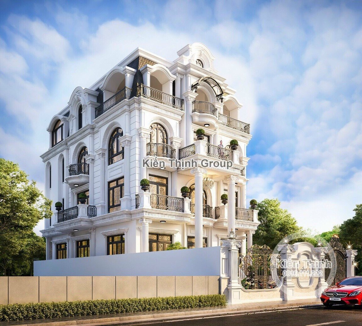 Thiết kế 3D biệt thự tân cổ điển tại Đà Nẵng