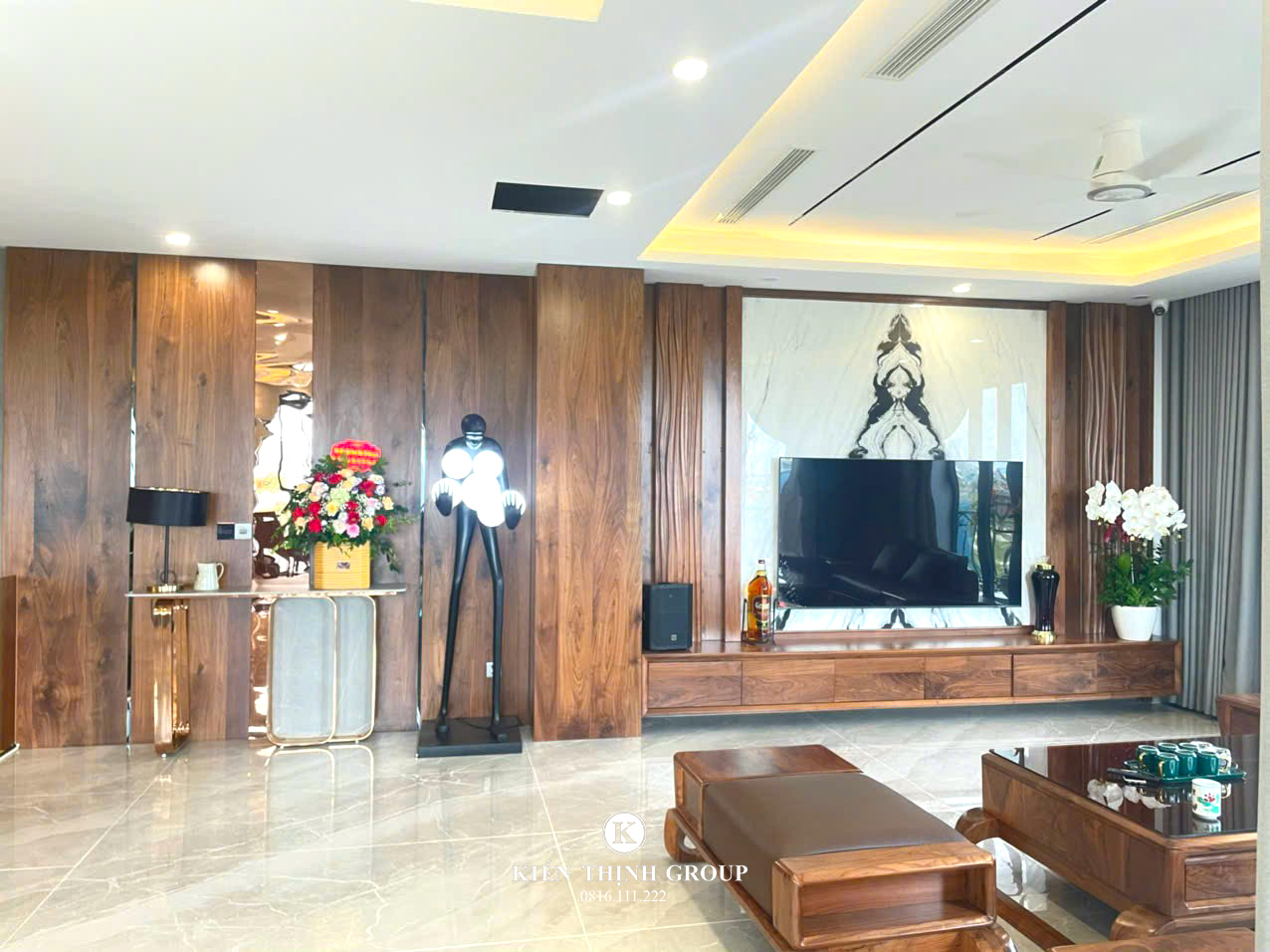 Nội thất phòng khách sau khi hoàn thiện