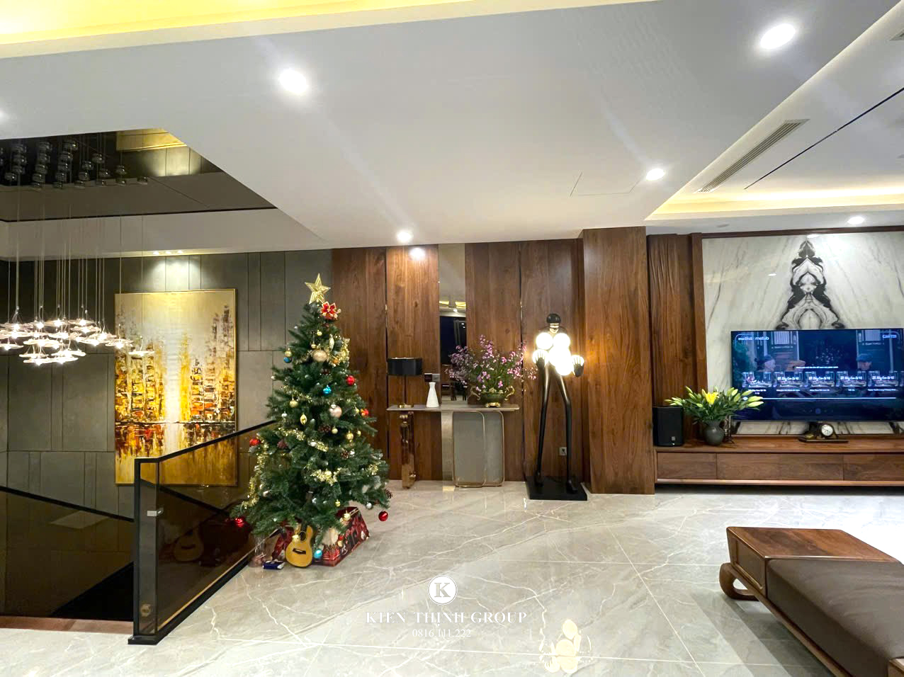 Nội thất phòng khách sau khi hoàn thiện