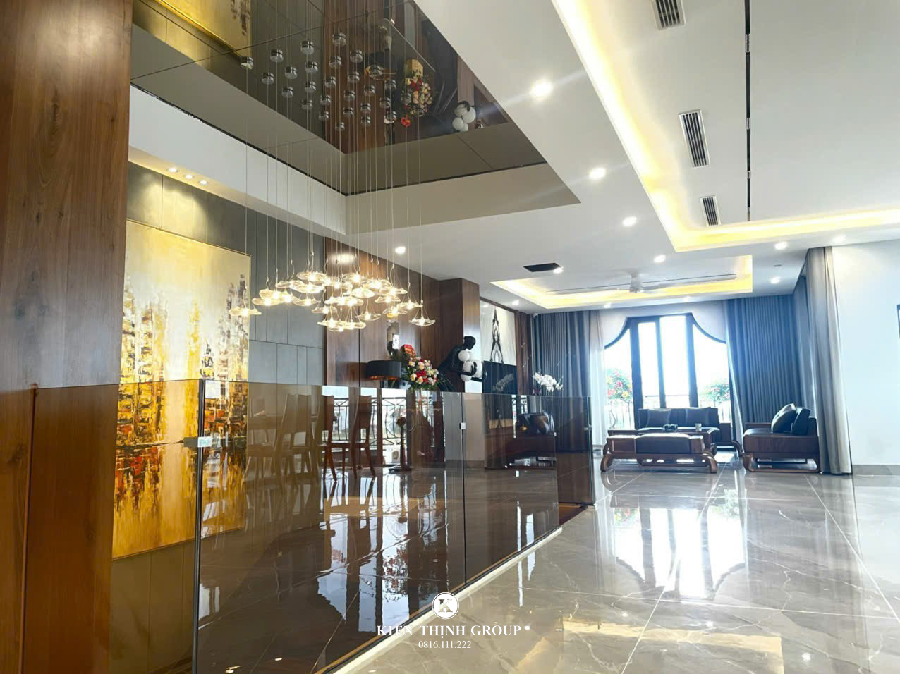 Nội thất phòng khách sau khi hoàn thiện