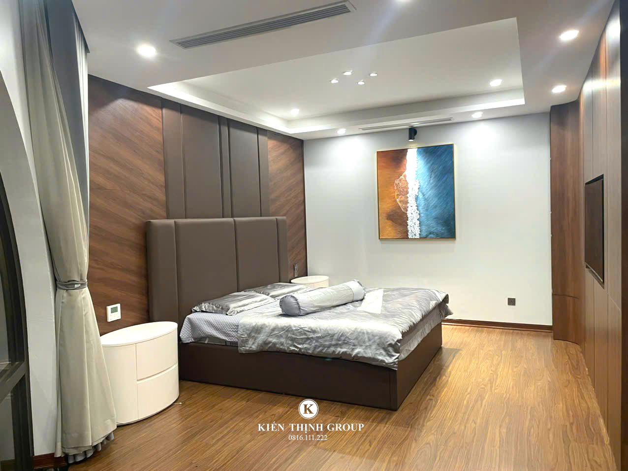 Nội thất phòng ngủ master sau khi hoàn thiện