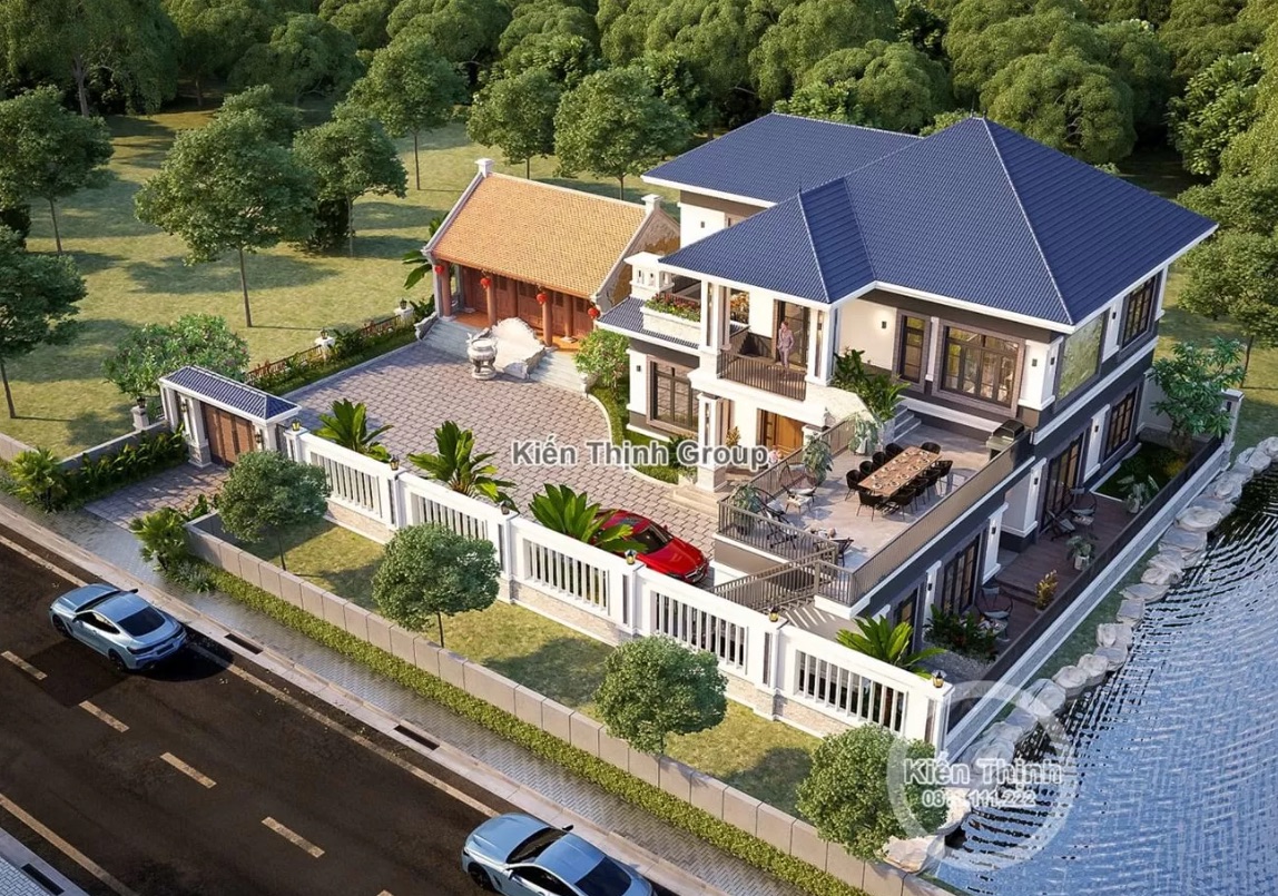Biệt thự mái Thái 2 sở hữu không gian mặt tiền rộng lớn, tầm nhìn thoáng rộng, hài hòa với thiên nhiên, tạo nên một hình mẫu của cuộc sống bình yên, sang trọng