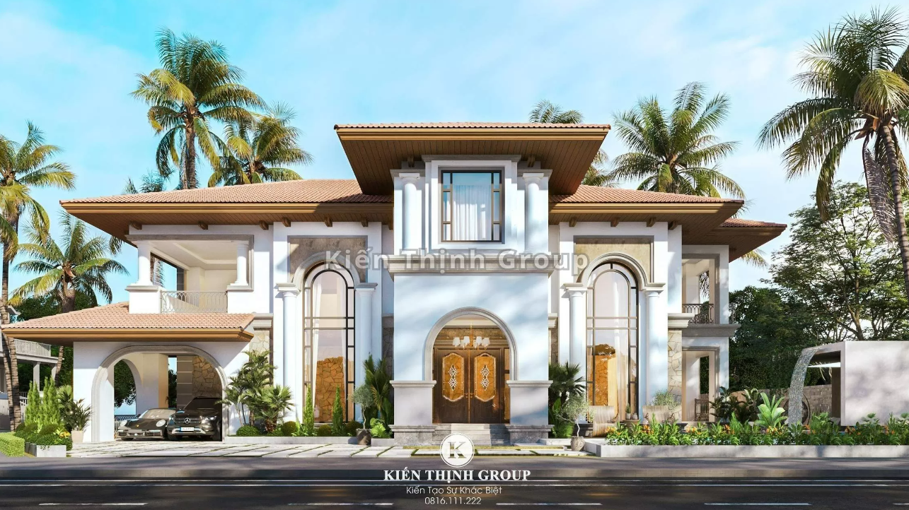 Sự cuốn hút, quyến rũ của ngôi biệt thự 2 tầng Địa Trung Hải giữa khung cảnh thiên nhiên thoáng đãng, hài hòa