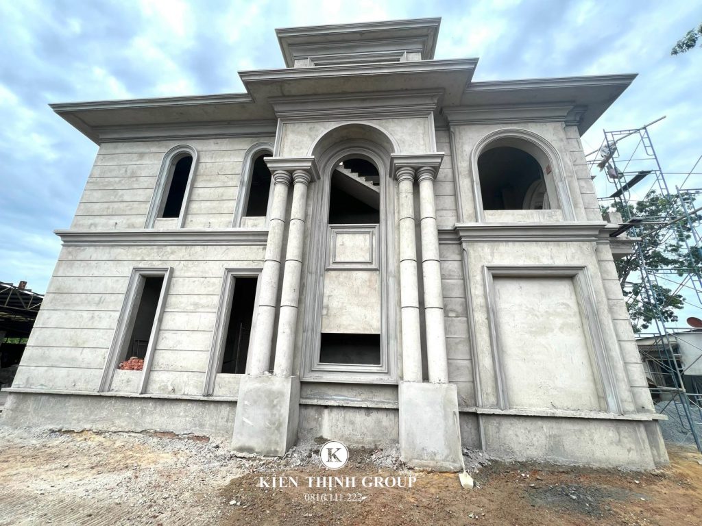 Hoàn thiện phần tô trát tường biệt thự tại Bình Phước
