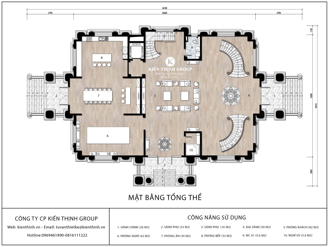 Mặt bằng công năng