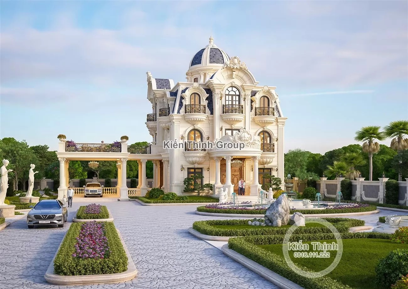 Thiết kế biệt thự có gara để xe