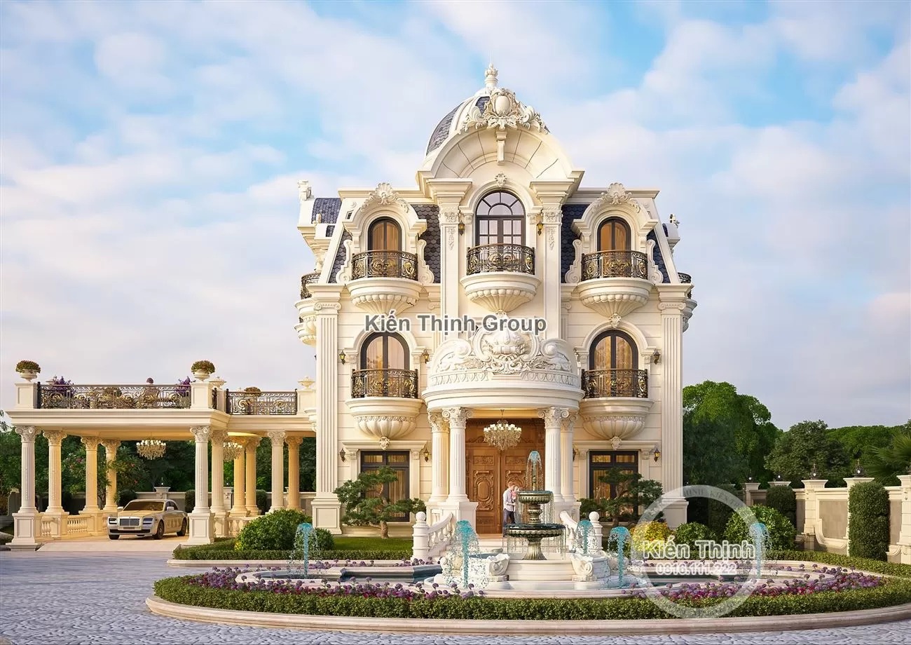 Thiết kế biệt thự có gara để xe