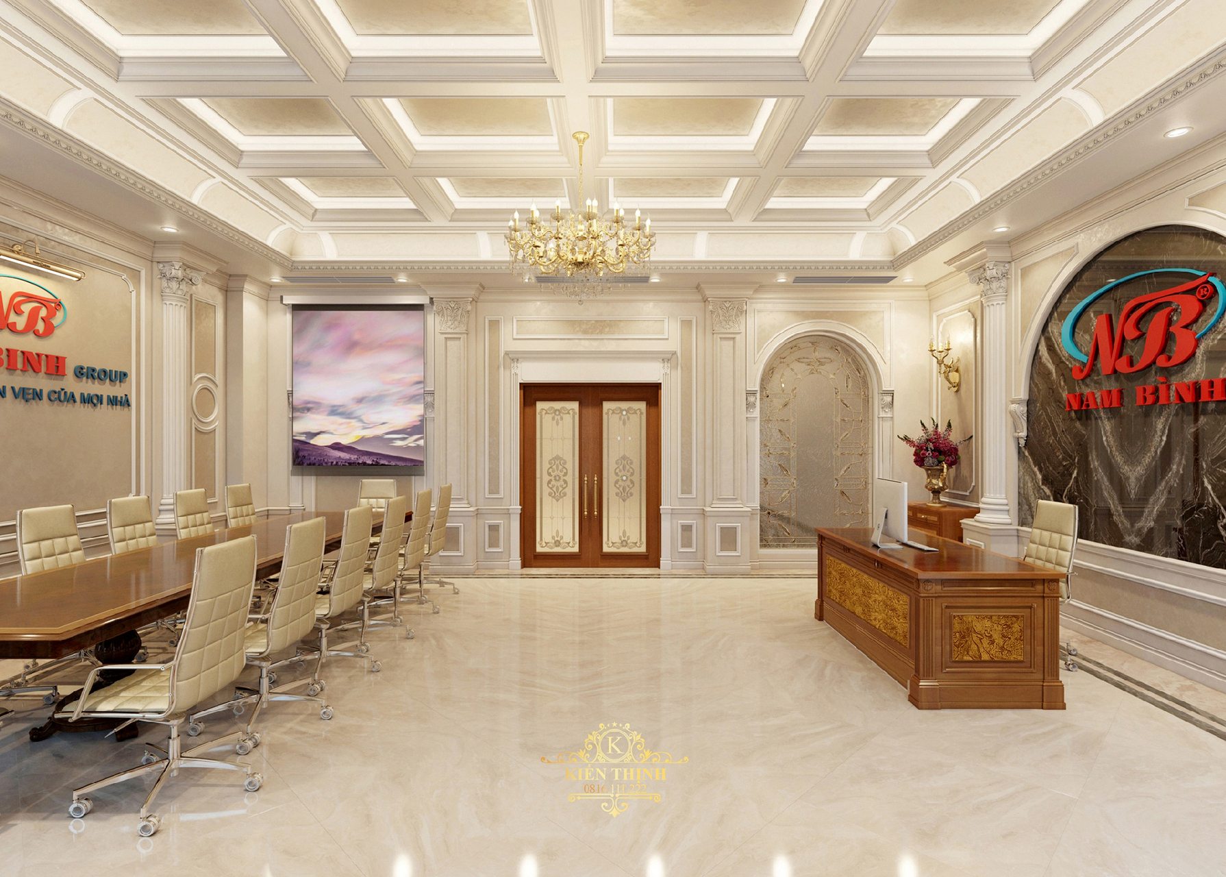 Hình ảnh phối cảnh phòng làm việc