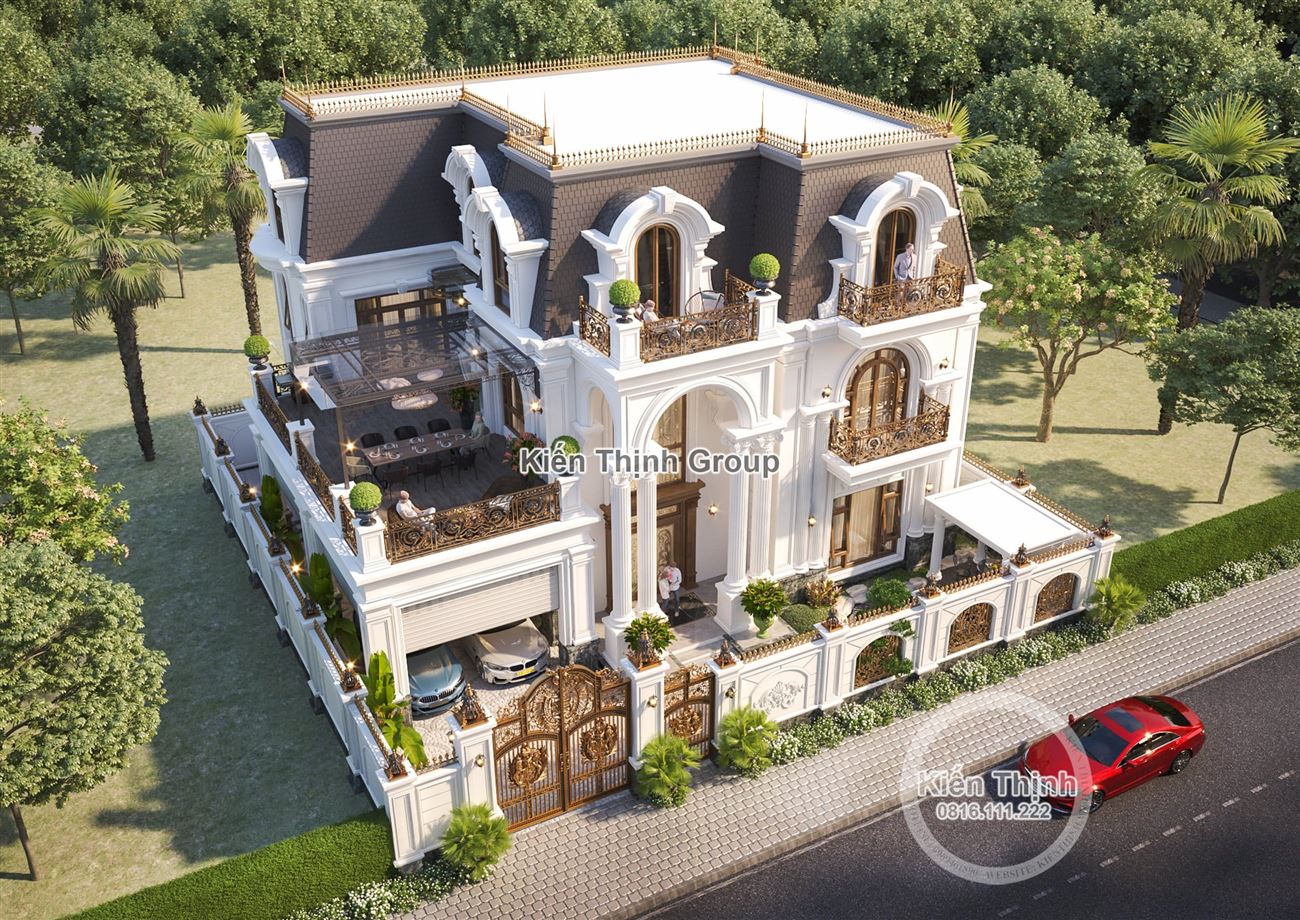 Thiết kế biệt thự có gara