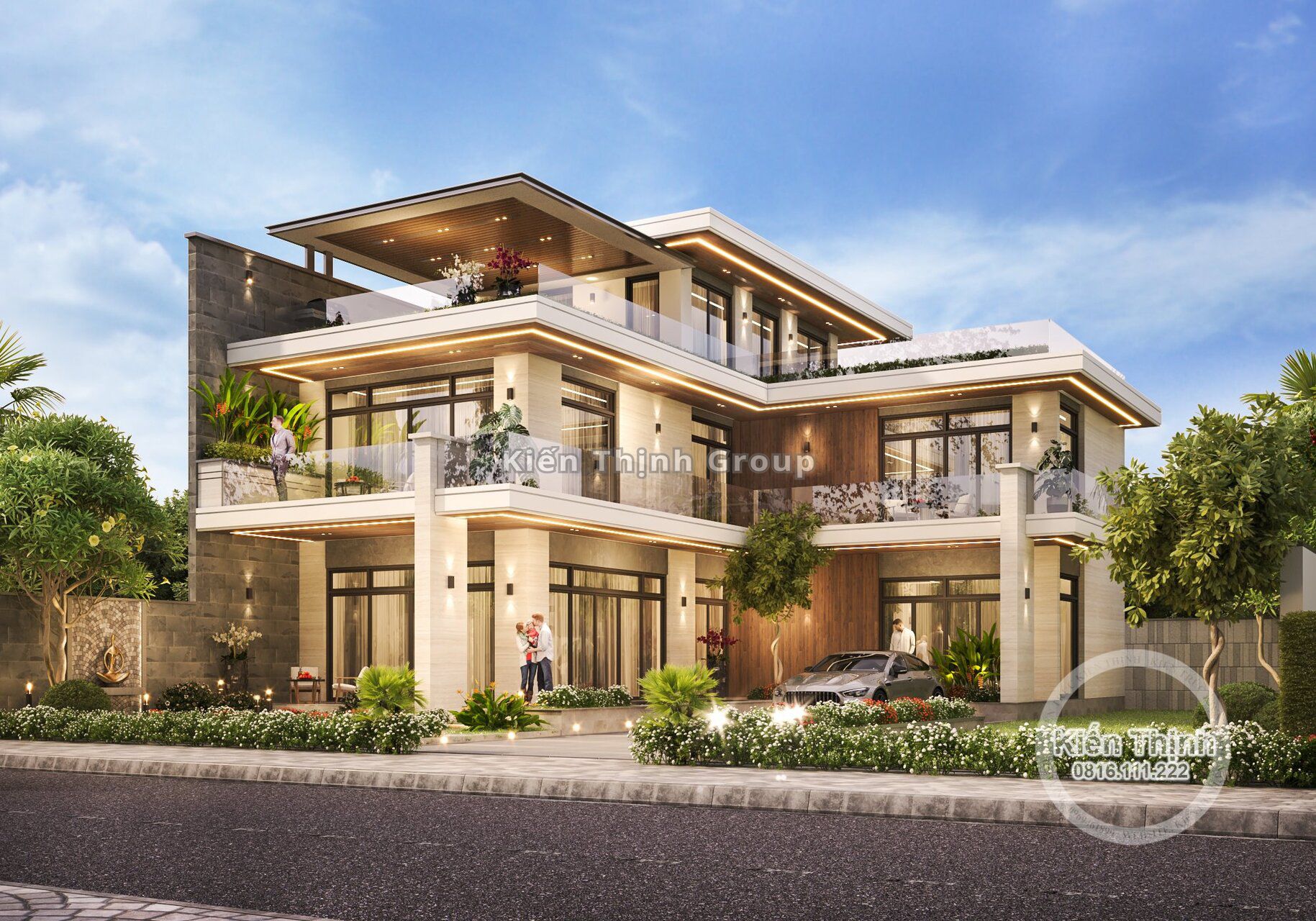 Khuôn viên sân vườn