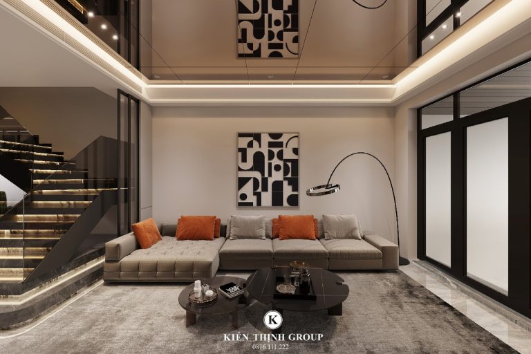 Phối cảnh 3D nội thất phòng khách