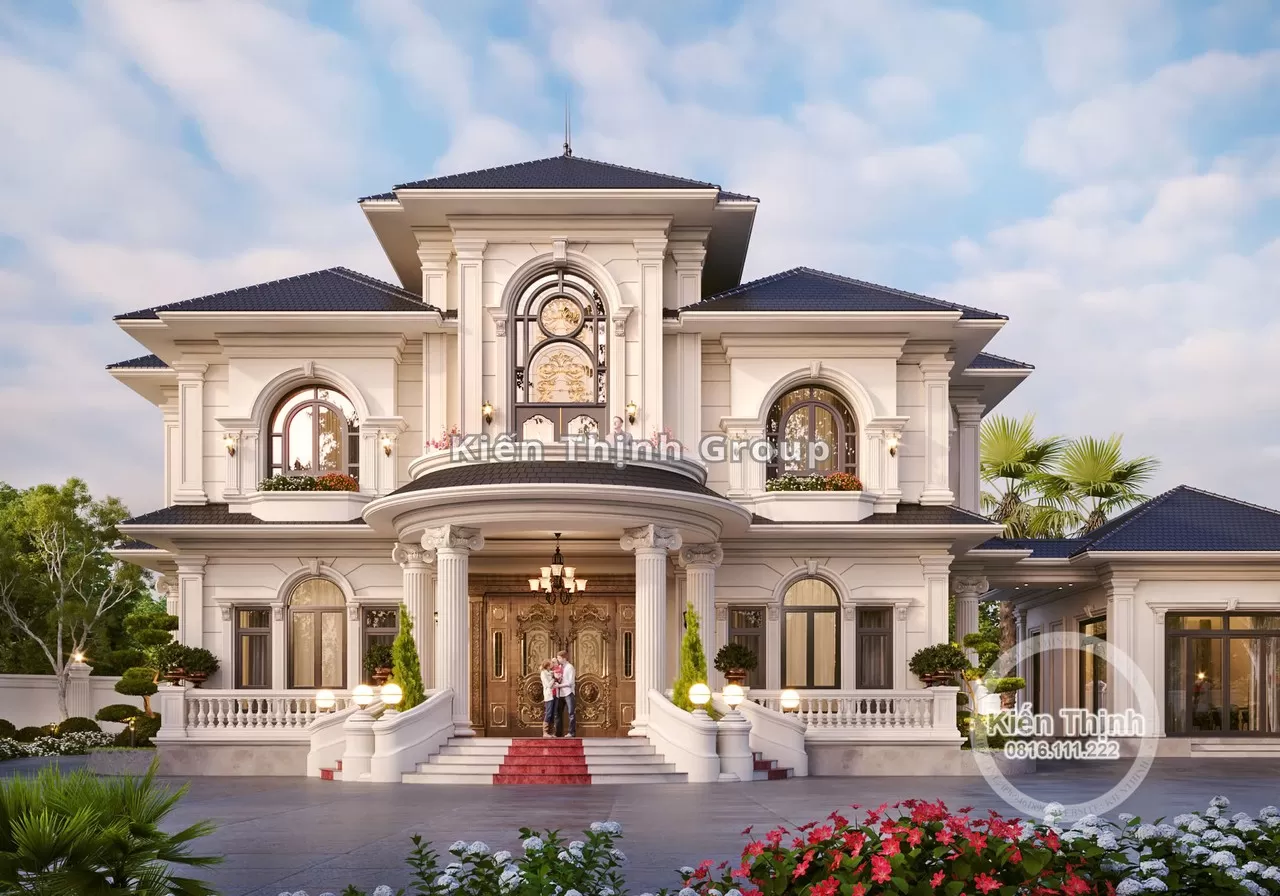 Mẫu biệt thự có sân vườn rộng tại Hà Giang